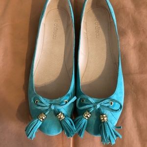 New With Tags Le Chateau Aqua Ballet Shoes Size 38